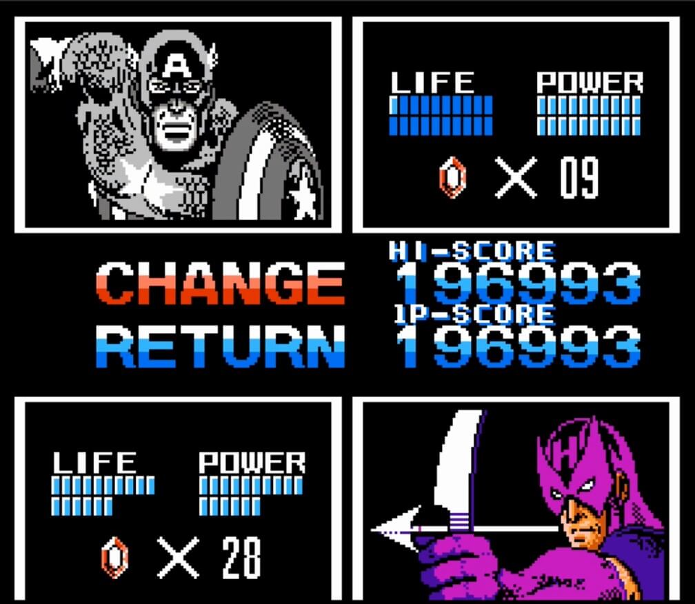 Captain America and the Avengers - геймплей игры Dendy\NES